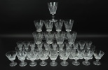 Fritz Kallenberg, glasservis, 37 delar, "Pyramid", Boda, 1900-tal.