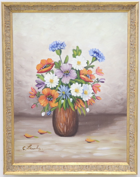 Oidentifierad konstnär, olja på duk, signerad C. Lantz.