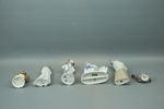 Figuriner, 6 st, porslin, bl. a Goebel.