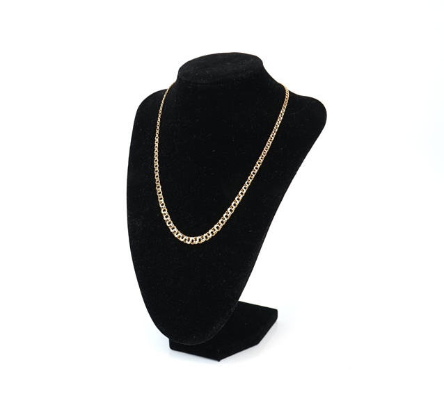 Halslänk, bismarck, doserad, guld 18K.