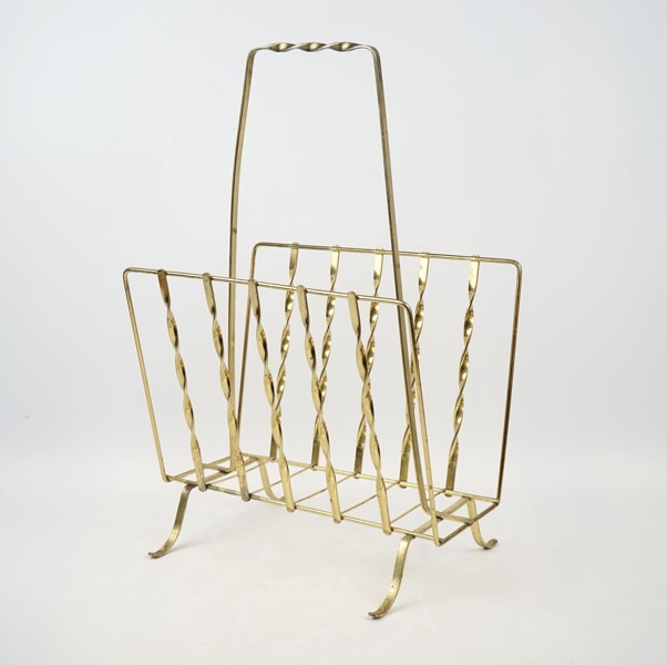 Tidningsställ, metall.