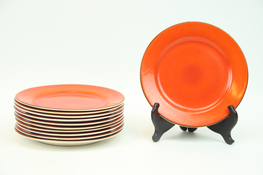 Assietter, 11 st, porslin, Gefle.