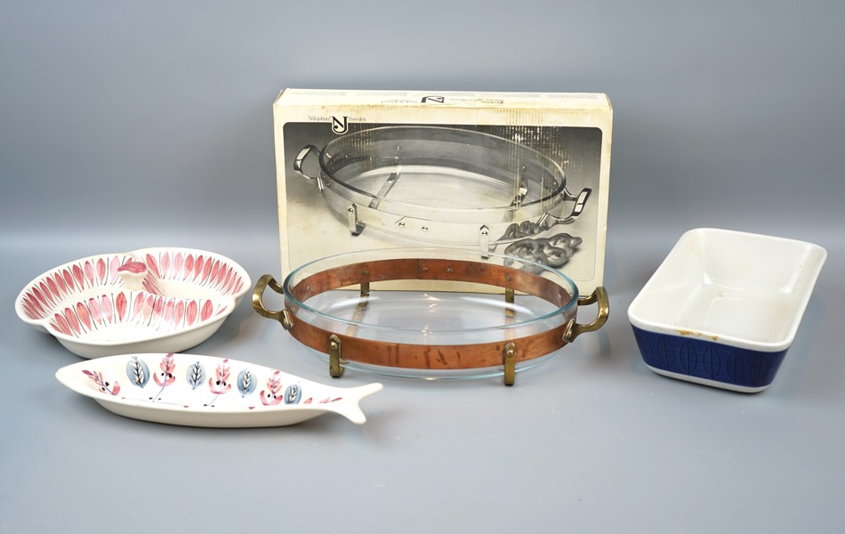 Formar, keramik/glas, bl.a "Koka", Rörstrand.