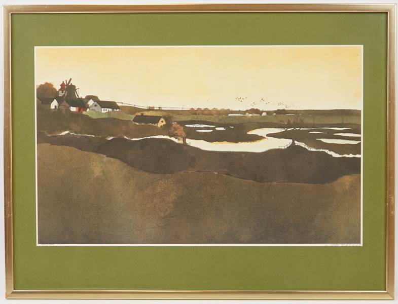 Åke Arenhill, litografi nr 120/500, signerad.