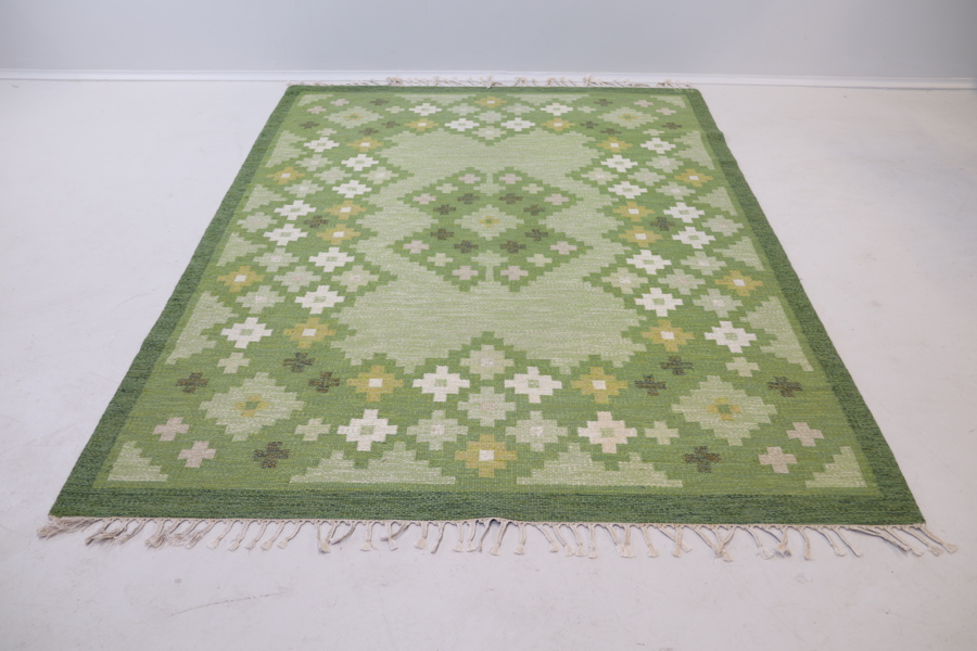 Åsa Åkerblom, "Ljusterö", rölakanmatta, ull.