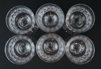 Göran Wärff, likörglas, 6 st, ''Prince'', Kosta.