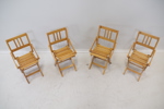 Barnstolar, 4 st, hopfällbara, trä, Brevetti Reguitti, Italien.