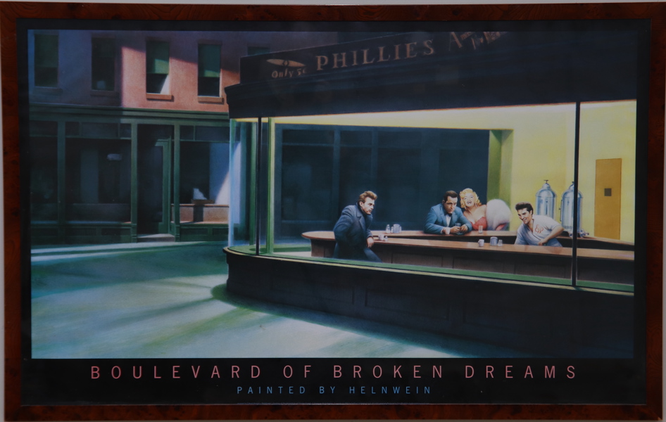 Affisch, Gottfried Helnwein, "Boulevard of Broken Dreams".