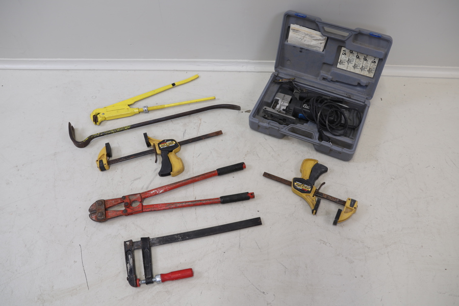 Verktyg, 7 st, bl.a Elu.