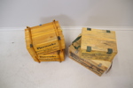 Fyrverkerilådor, 4 st, trä.