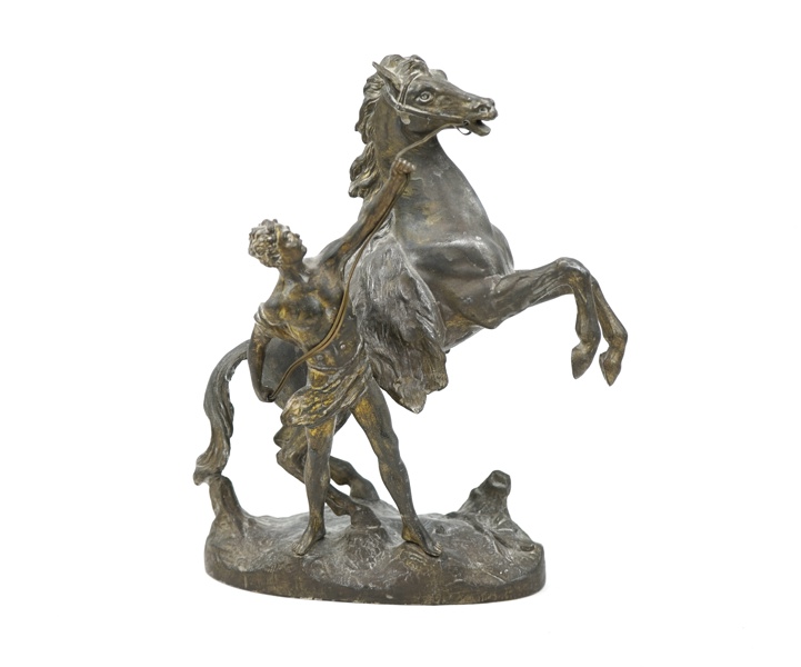 Skulptur, patinerad zink, 1800-tal.