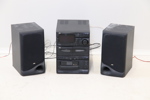 Stereo samt högtalare, 3 delar, JVC.