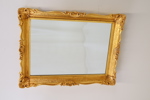 Spegel, förgylld ram, 1900-tal.