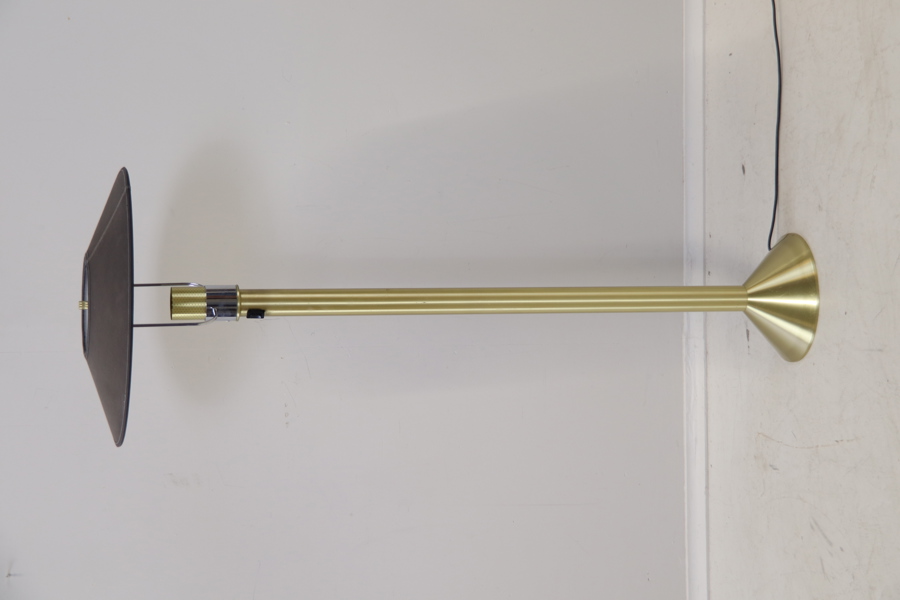 Golvlampa, justerbar, metall/textil, Örsjö Industri.