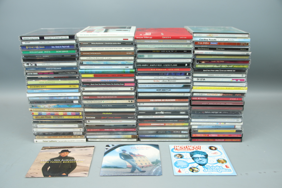 CD-skivor, ett parti, blandat.