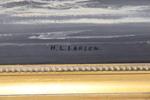 Hans L. Larsen, olja på duk, signerad, daterad 1970.