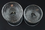 Timo Sarpaneva, ljusstakar, 2 st, glas, ''Festivo'', Iittala, Finland, monogramsignerade.