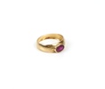 Ring, guld 18k med sten, 1963.