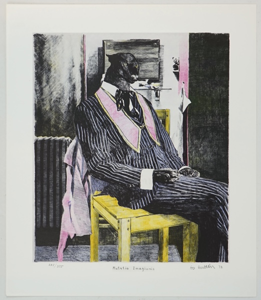 Bo Hulthén, "Mutatio Imagionis", litografi 285/375, signerad, 1978.