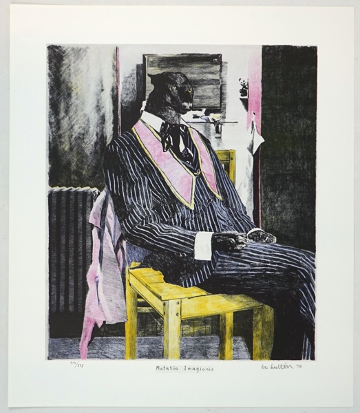 Bo Hulthén, "Mutatio Imagionis", litografi 271/375, signerad, 1978.