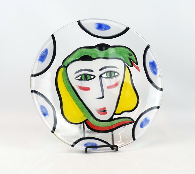 Ulrica Hydman Vallien, fat, glas, Kosta Boda.