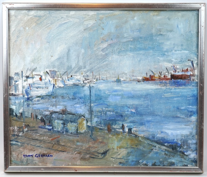 Eddy Gerhard, olja på duk, signerad.