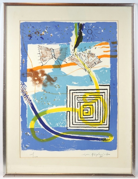 Jörgen Fogelquist, litografi nr 108/150, signerad.