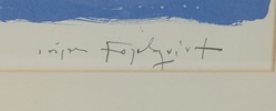 Jörgen Fogelquist, litografi nr 108/150, signerad.