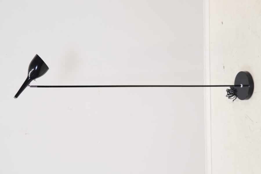 Golvlampa, metall, ställbar skärm, Aneta.