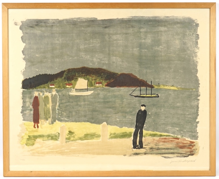 Jens Söndergaard, litografi nr 271/296, signerad.