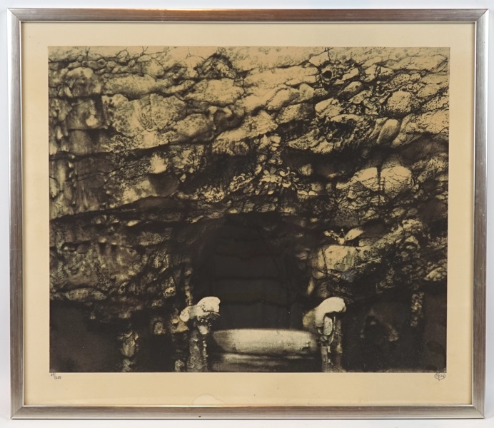 Roj Friberg, litografi nr 29/280, signerad, 1974.