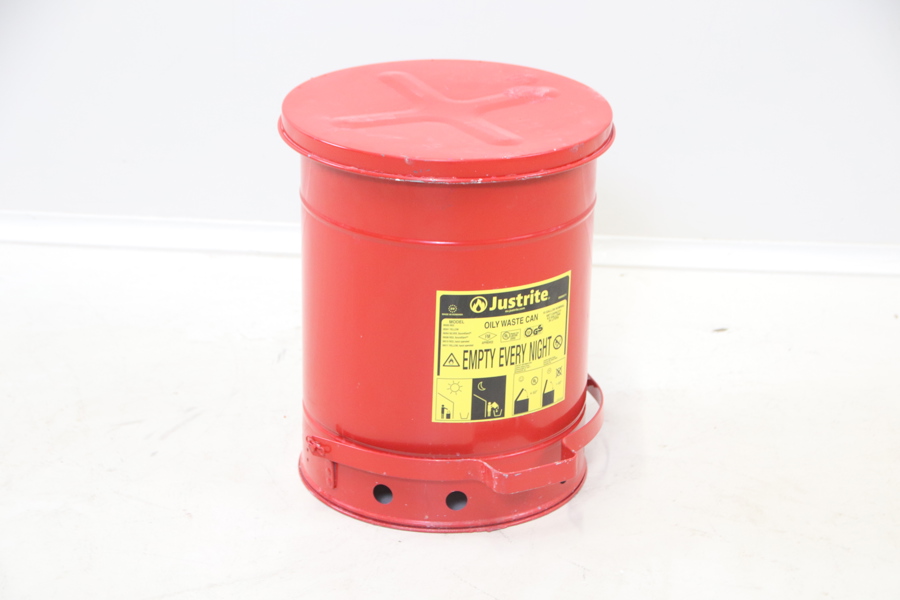 Avfallsbehållare, metall, Justrite.