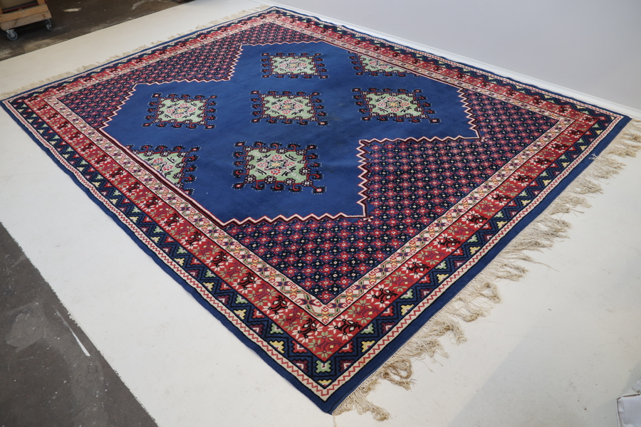 Salongsmatta, Tunisien, handknuten, ull.