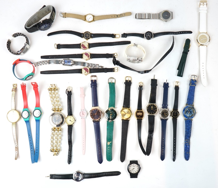 Armbandsur, ett parti, bl.a Casio och Calvin Klein.