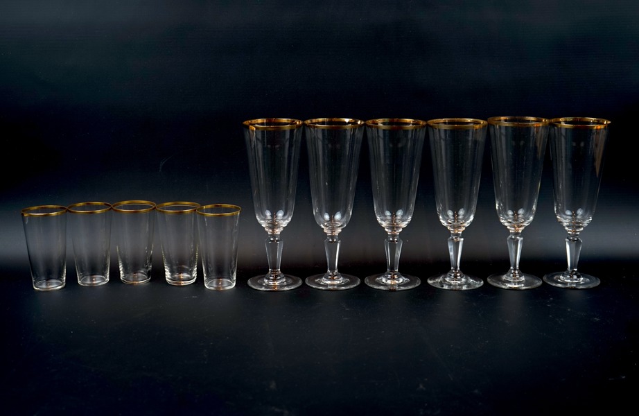 Glas, 11 st, gukdkant.