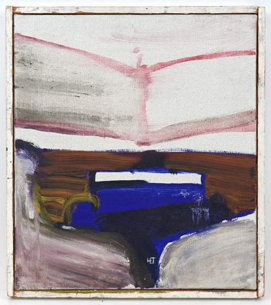 Hans Östman, ''Orgelkonsert'', olja på duk, monogramsignerad.