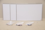 Whiteboard, 3 st, Nobo, med tillbehör.