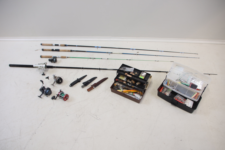 Fiskeutrustning, ett parti, bl.a Ambassadeur 7000.