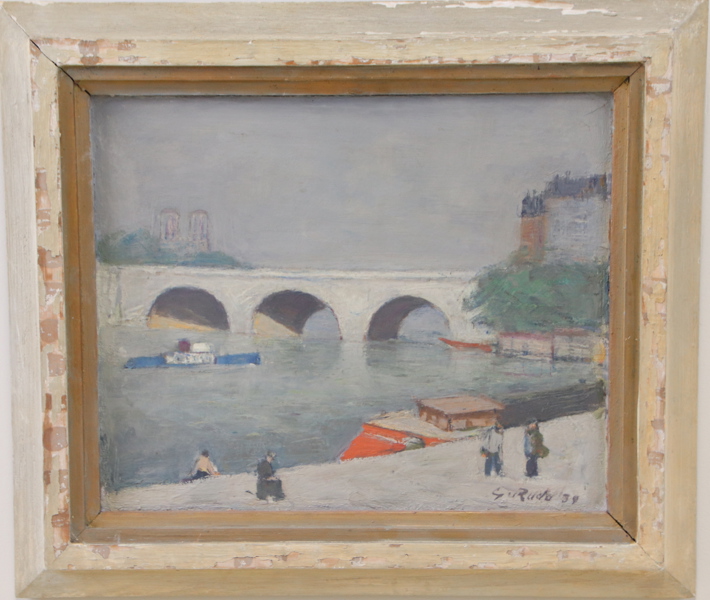 Gustav Ruda, olja på duk. signerad, daterad 39.