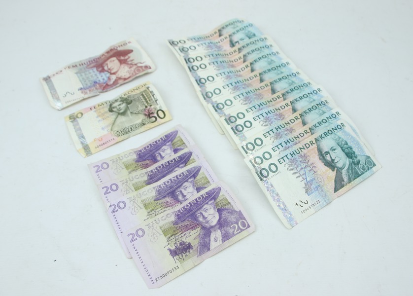 Sedlar, 18 st, svenska.