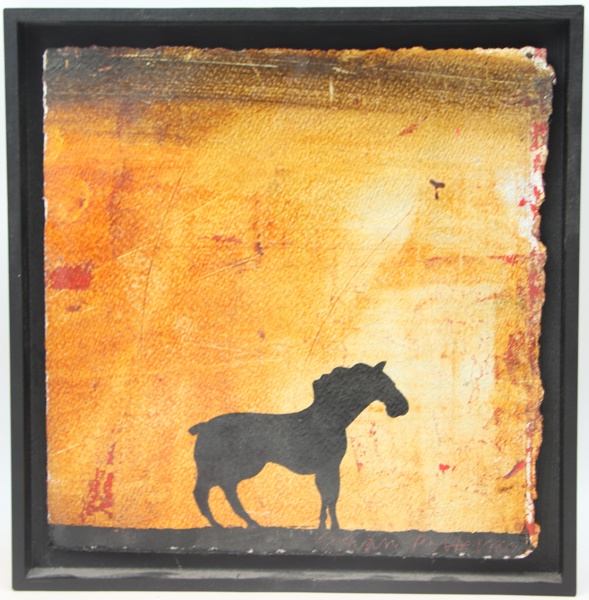 Johan Pettersson, blandteknik på papper, signerad.