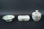 Porslin, 3 delar, Kina, 1800-tal.