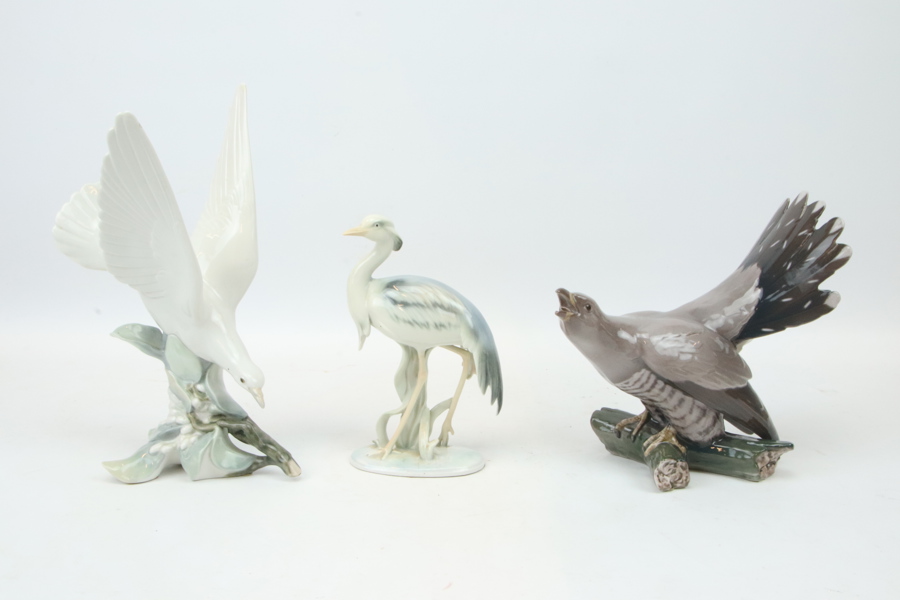 Figuriner, 3 st, porslin, bl.a Bing & Gröndahl.