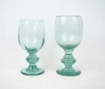 Pokalglas, 2 st, snarlika, 1800-tal.