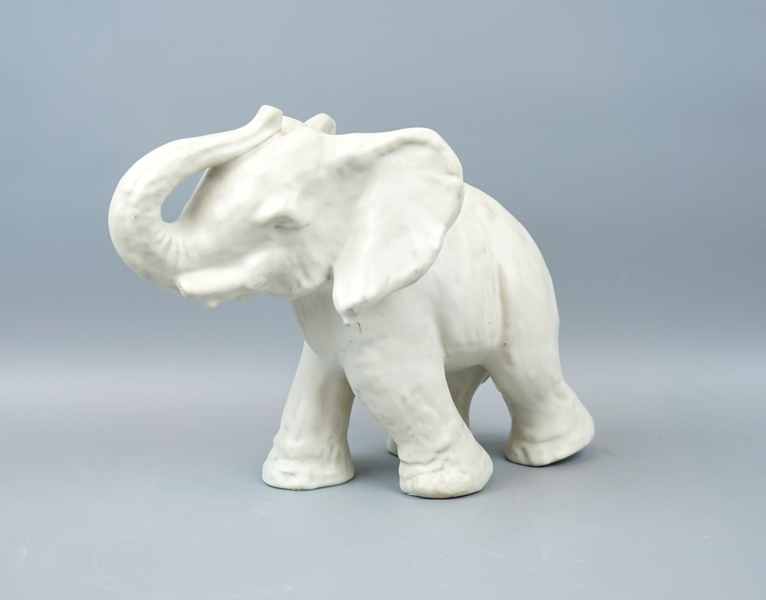 Vicke Lindstrand, figurin, ''Elefant'', keramik, Upsala-Ekeby, 1900-talets mitt.