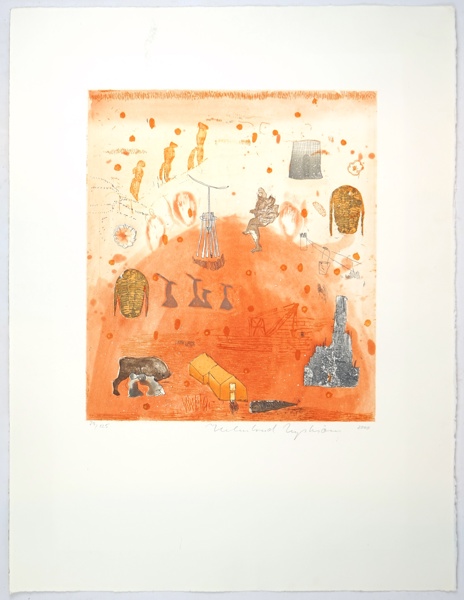 Helmtrud Nyström, litografi nr 23/125, signerad, 2000.