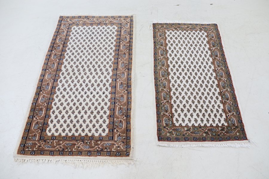 Mattor, 2 st, Indien, handknutna, ull, IKEA Orientmatta.