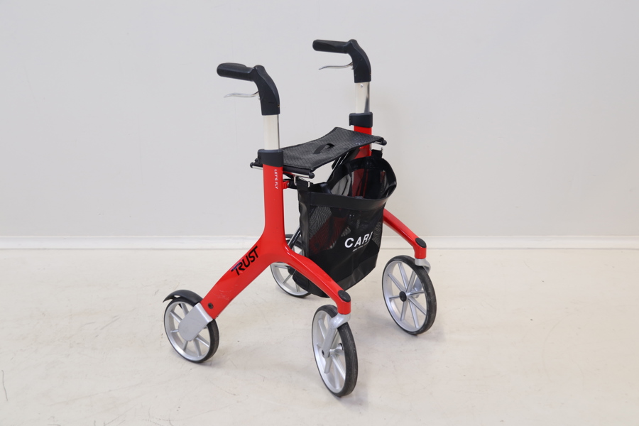 Rullator, hopfällbar, metall/plast, Trust.