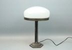 Bordslampa, Strindbergsmodell, metall/glas, 1900-tal.