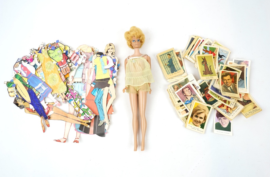 Barbie, klippdockor och filmisar, ett parti, Barbie, ''Midge'', Mattel, från 1962.